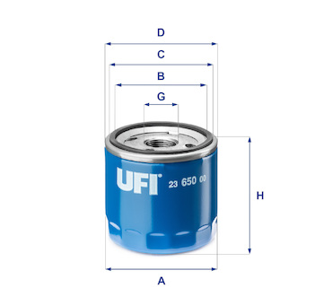 Olejový filter UFI 23.650.00