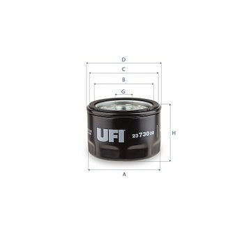 Hydraulický filtr, řízení UFI 23.730.00