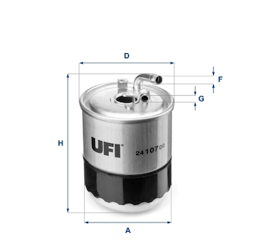 palivovy filtr UFI 24.107.00