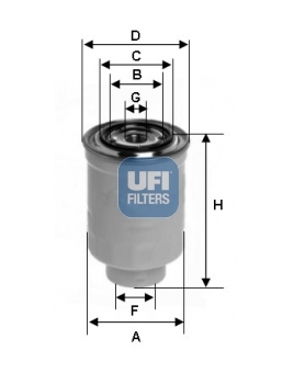 palivovy filtr UFI 24.119.00