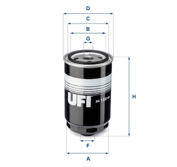 palivovy filtr UFI 24.122.00