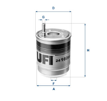 palivovy filtr UFI 24.160.00