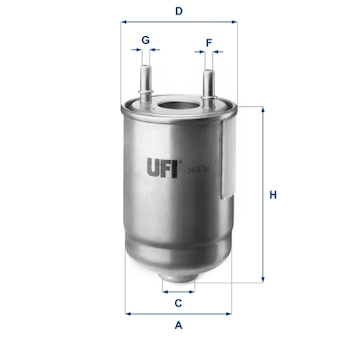 palivovy filtr UFI 24.187.00