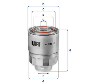 Palivový filtr UFI 24.196.00