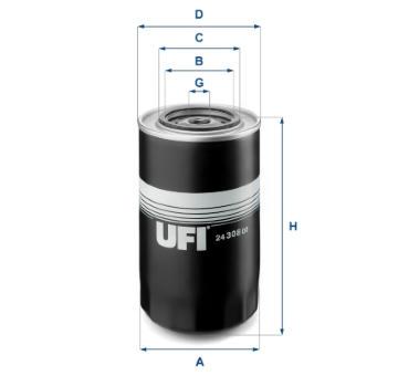 Palivový filtr UFI 24.308.00