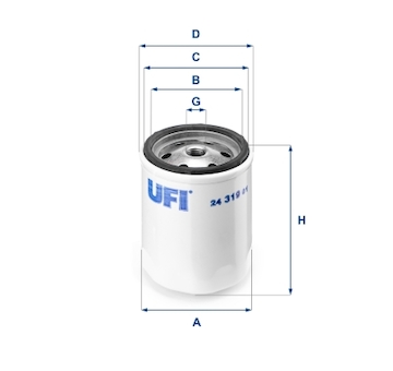 palivovy filtr UFI 24.319.01
