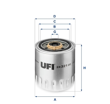 Palivový filtr UFI 24.321.00