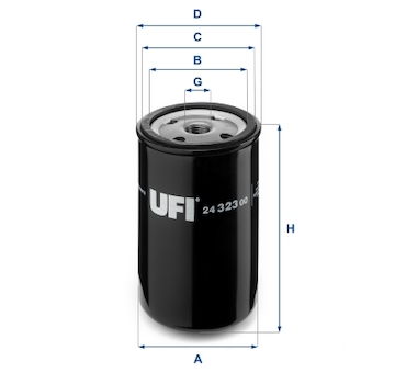 palivovy filtr UFI 24.323.00