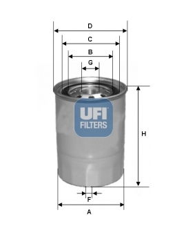 palivovy filtr UFI 24.327.00