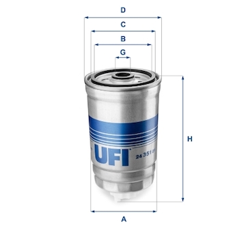 palivovy filtr UFI 24.351.01