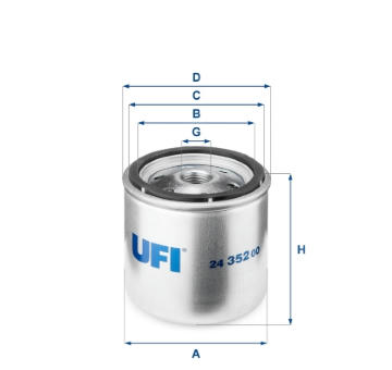 palivovy filtr UFI 24.352.00