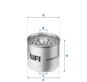 palivovy filtr UFI 24.360.00