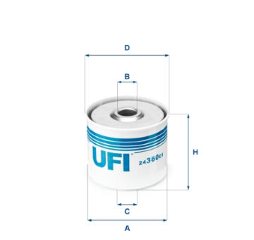 Palivový filtr UFI 24.360.01