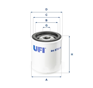 palivovy filtr UFI 24.370.00