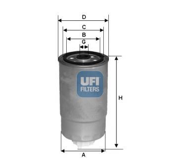 Palivový filtr UFI 24.381.00