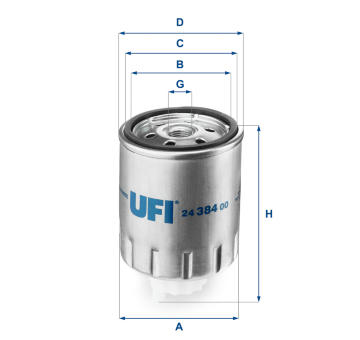 palivovy filtr UFI 24.384.00