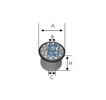palivovy filtr UFI 24.390.00