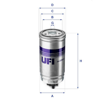 palivovy filtr UFI 24.399.00