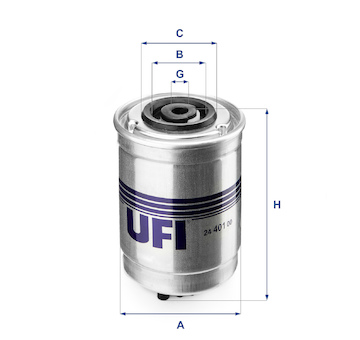 palivovy filtr UFI 24.401.00