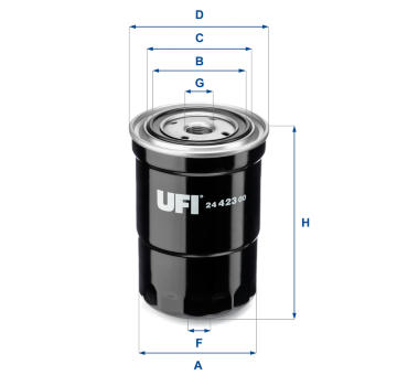 Palivový filtr UFI 24.423.00