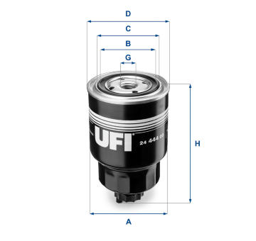 Palivový filtr UFI 24.444.00