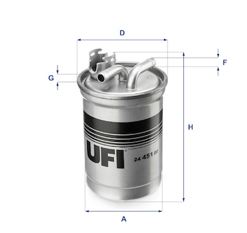 palivovy filtr UFI 24.451.00