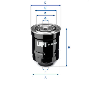 palivovy filtr UFI 24.452.00