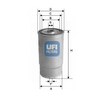 Palivový filtr UFI 24.460.00