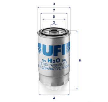 palivovy filtr UFI 24.H2O.02