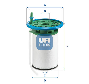 Palivový filtr UFI 26.053.00