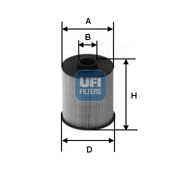 Palivový filtr UFI 26.077.00