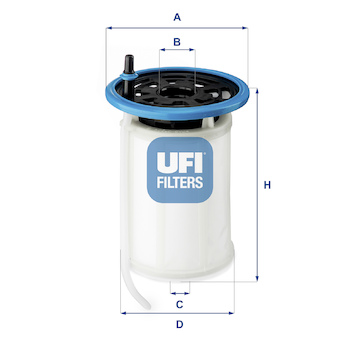 Palivový filtr UFI 26.079.00