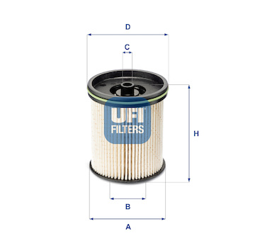 Palivový filtr UFI 26.122.00