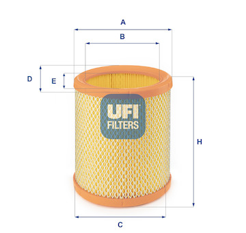 Vzduchový filtr UFI 27.196.00