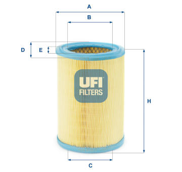 Vzduchový filtr UFI 27.252.00