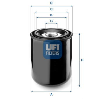 Vysoušecí patrona vzduchu, pneumatický systém UFI 27.259.00