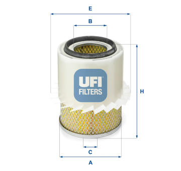 Vzduchový filtr UFI 27.282.00