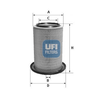 Vzduchový filtr UFI 27.609.00