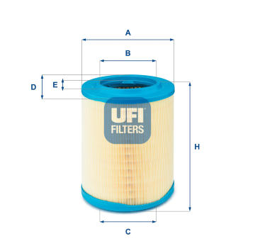 Vzduchový filtr UFI 27.606.00