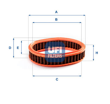 Vzduchový filtr UFI 28.900.00