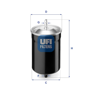 palivovy filtr UFI 31.500.00