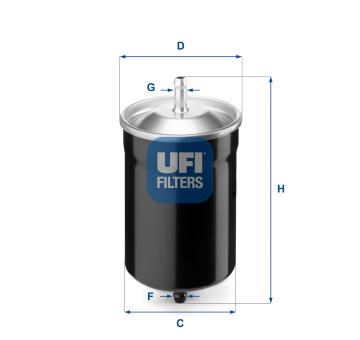 palivovy filtr UFI 31.500.00