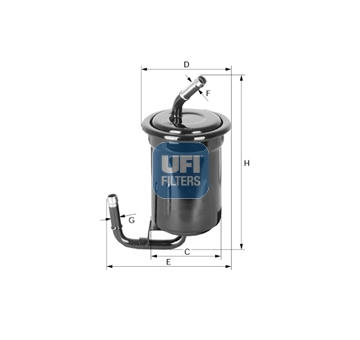 Palivový filtr UFI 31.519.00