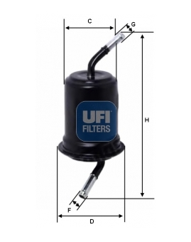 Palivový filtr UFI 31.520.00