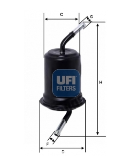 Palivový filter UFI 31.520.00