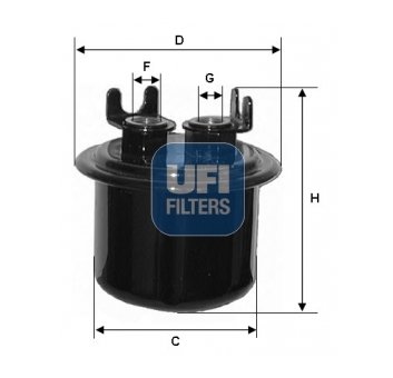 palivovy filtr UFI 31.539.00