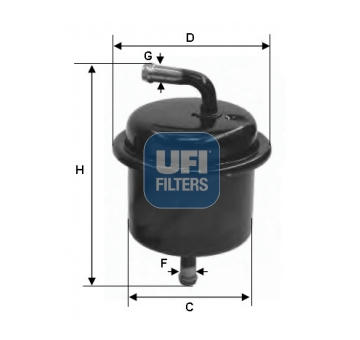 Palivový filtr UFI 31.543.00