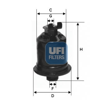 Palivový filtr UFI 31.580.00