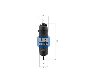 palivovy filtr UFI 31.A33.00