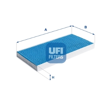 Filtr, vzduch v interiéru UFI 34.128.00